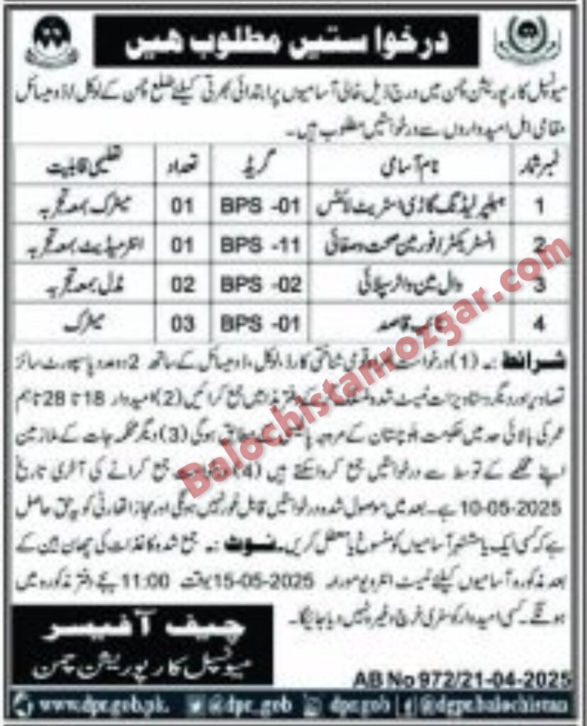 Municipal Corporation MC Chaman Jobs 2025 1 IMG 1142